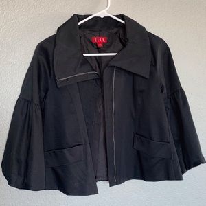 S Elle Crop Coat With Puffy Mid Length Sleeves